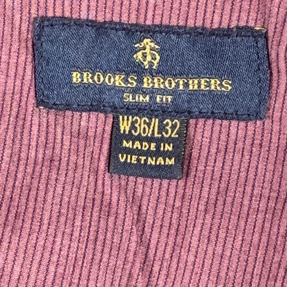 Brooks Brothers‎ Pants Mens 36x32 Red Slim Chino Flat Front Straight Leg Comfort